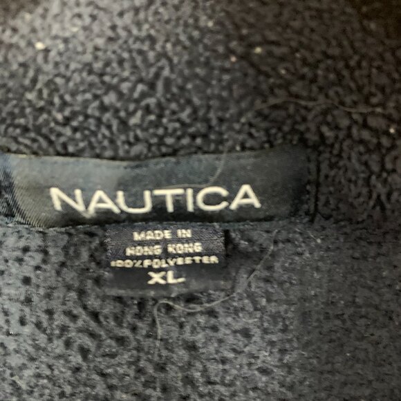Nautica Men’s Blue & Grey Fleece Quarter-Zip Pullover – XL - Picture 2 of 16